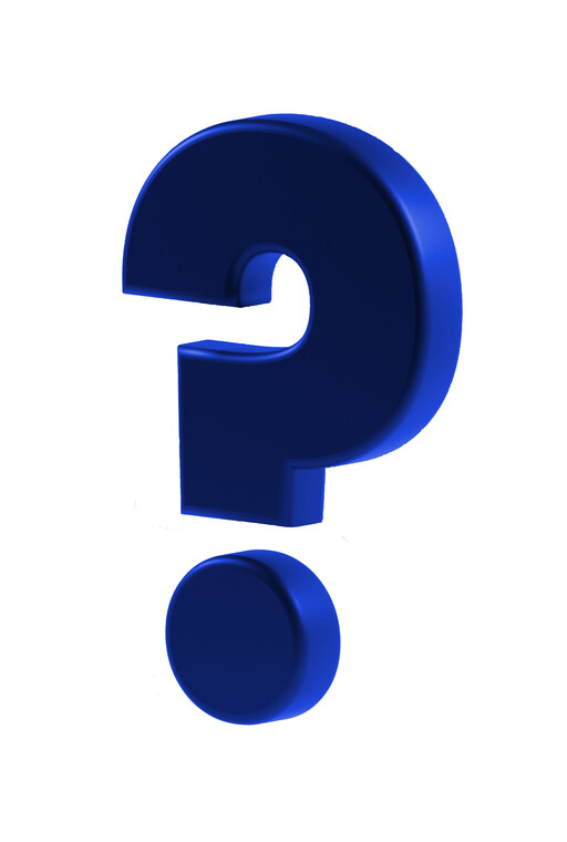 Stylized question mark